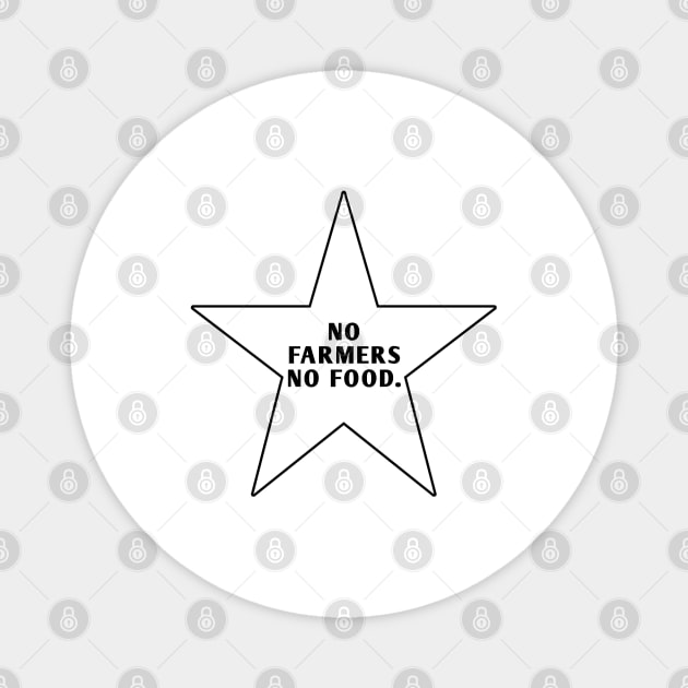 No Farmers No Food Magnet by BlackMeme94